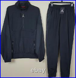 Nike Air Jordan Retro 3 Track Suit Jacket + Pants Black Rare New (size Medium)