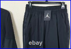Nike Air Jordan Retro 3 Track Suit Jacket + Pants Black Rare New (size Medium)