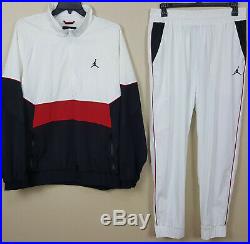 Nike Air Jordan Retro 3 Track Suit Jacket + Pants White Red Black (size 2xl)