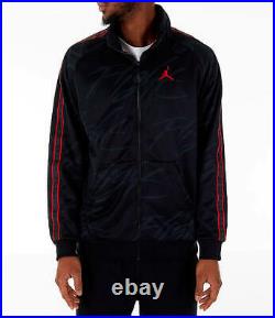 Nike Air Jordan Retro Track Jacket Zip 2xl XXL Black / Red 1 3 4 5 9 11 12 13 14