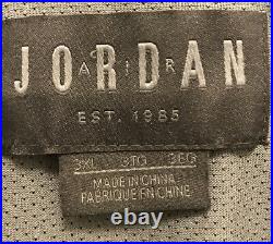 Nike Air Jordan Track Jacket Black Cement Elephant Print 3XL Gray Black Pullover