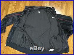 Nike Air Jordan Velour Track Suit Charcoal Gray/Red Size XL