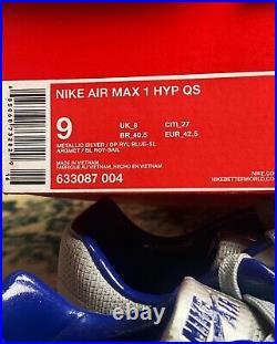 Nike Air Max 1 Night Track Royal Uk 8