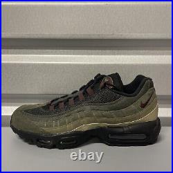 Nike Air Max 95 Black Earth Green Sneakers Trainer FD0652-001 Men's Size 10.5-12