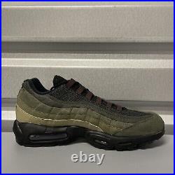 Nike Air Max 95 Black Earth Green Sneakers Trainer FD0652-001 Men's Size 10.5-12
