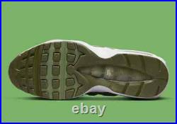 Nike Air Max 95 Olive Green White Athletic Sneaker FD0780-100 Mens Size
