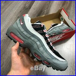 Nike Air Max 95 Track Red Grey Trainers Size Uk10 Us11 Eur45 Ci3705-600