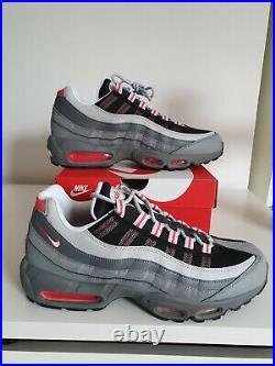 Nike Air Max 95 Track Red Grey Trainers Size Uk7.5-8.5 Ci3705-600