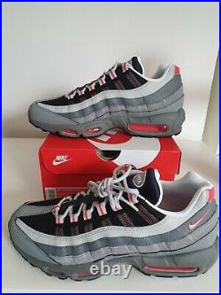 Nike Air Max 95 Track Red Grey Trainers Size Uk7.5-8.5 Ci3705-600