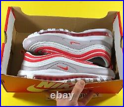 Nike Air Max 97'Platinum Tint Track Red' Women's Shoes Size 9.5 CI7388-002