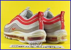 Nike Air Max 97'Platinum Tint Track Red' Women's Shoes Size 9.5 CI7388-002