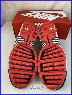 Nike Air Max Plus 3 Black/White/Track Red Sneaker Men's Size 10 CJ0601-001