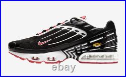Nike Air Max Plus 3 III Black White Track Red CJ0601-001 Men's Size 8-13 Running