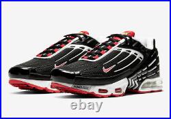 Nike Air Max Plus III Black Track Red White CJ0601-001 Running Shoes Men's NEW