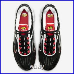 Nike Air Max Plus III Shoes Black Track Red White CJ0601-001 Men's NEW