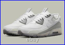 Nike Air Max Terrascape 90 White Grey Athletic Sneakers DQ3987-101 Mens Size