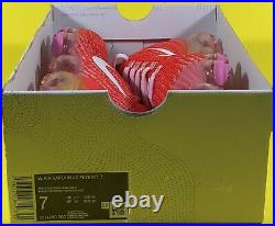 Nike Air VaporMax Flyknit 3'Track Red Pink Foam' Women's Size 7 CU4756-600