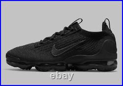 Nike Air Vapormax 2021 Flyknit Triple Black Anthracite Grey DH4084-001 Men's