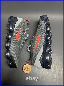 Nike Air Vapormax Flyknit 3 Fk Ct1270 001 Iron Grey Track Red Sz 9.5