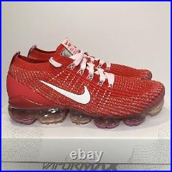 Nike Air Vapormax Flyknit 3 Shoes Track Red Foam Women's Size 8 CU4756-600