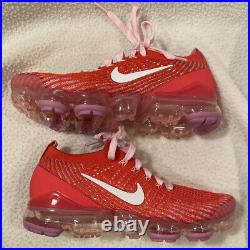 Nike Air Vapormax Flyknit 3 Track Red Pink CU4756-600 Women's Size 7.5 NEW