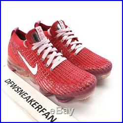 Nike Air Vapormax Flyknit 3 Women's Size 9 Track Red Foam Shoe CU4756-600 New