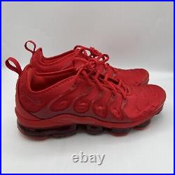 Nike Air Vapormax Plus Size 12 Mens Triple University Red October Shoes