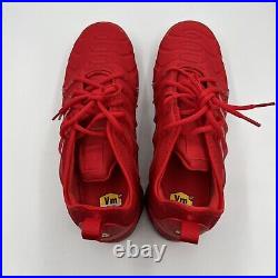 Nike Air Vapormax Plus Size 12 Mens Triple University Red October Shoes