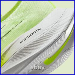 Nike Air Zoom Alphafly NEXT% Barely Volt Green White Multi CI9925-700 sz 12