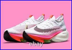 Nike Air Zoom Alphafly NEXT% Flyknit Rawdacious Pink White DJ5455-100 sz 7 Men