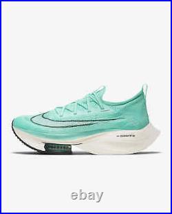 Nike Air Zoom Alphafly Next% Turquoise Blue Black White CI9925-300 sz 12 Men's