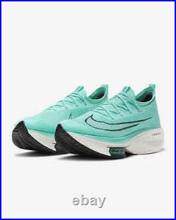 Nike Air Zoom Alphafly Next% Turquoise Blue Black White CI9925-300 sz 12 Men's