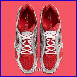 Nike Air Zoom Spiridon Cage 2 Shoes Track Red White Silver CJ1288-600 Men's NEW