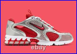 Nike Air Zoom Spiridon Cage 2 Shoes Track Red White Silver CJ1288-600 Men's NEW