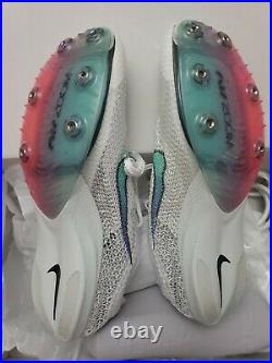 Nike Air Zoom Victory Next% Track Spikes CD4385-100 Mens Size 9 White/Crimson