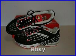 Nike Men's Air Max Plus III Black /track Red/wht Cj0601 001 Size 10