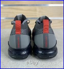 Nike Men's Air Vapormax Flyknit 3 Grey Track Red Running CT1270-001 Mens Sz 10