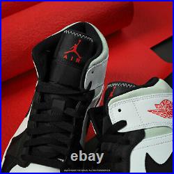 Nike Mens Air Jordan 1 Mid SE Union Black Toe Track Red White AJ1 852542-100