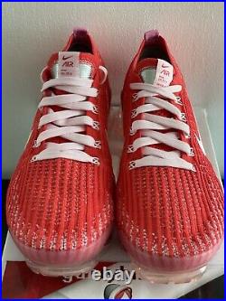 Nike W Air Vapormax Flyknit 3 Track Red CU4756-600 Womens Size 10