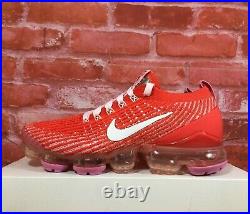 Nike Women's Air Vapormax Flyknit 3 Track Red White Cu4756-600 Running Sizes