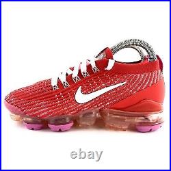 Nike Women's Air Vapormax Flyknit 3 Track Red White Pink Shoes CU4756-600 Size 7