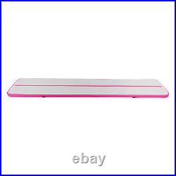 Pink 16.5ft3.2ft Air Track Inflatable Gymnastics Mat Floor Tumbling Yoga Pad US