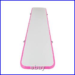 Pink Air Track Inflatable Gymnastics Mat Floor Tumbling Yoga Pad 16.5ft 3.2ft