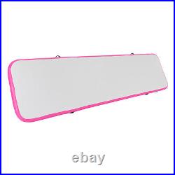 Pink Inflatable Air Track Gymnastics Pad Floor Tumbling Training Mat with Pump