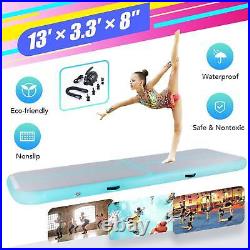 Portable Air Track Mat 13Ft Tumbling Floor Home Yoga Mat with Pump IDU
