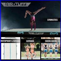 Portable Gymnastics Mat with Pump Tumbling Air Track Home Gym, Yoga, Cheer