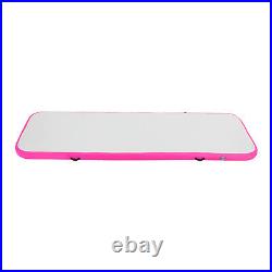 Portable Pink Air Track Tumbling Inflatable Mat Gymnastic Yoga Training Pad