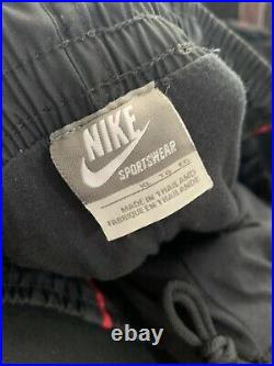 RARE Nike Air Jordan BRED Retro track suit pants jacket Set XL Black red Vtg