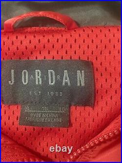 RARE Nike Air Jordan Mens XL Red track suit pants jacket Set Slick Satin j216