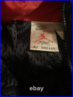 Rare NIKE JORDAN Air Flight Jumpman Track Jacket Pants Suit Black Red Vintage 85